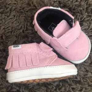 Baby Vans - Suede Pink Mist Moccasins